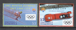 Dominica 2002 Mi 3301-3302 MNH WINTER OLYMPICS SALT LAKE CITY - Invierno 2002: Salt Lake City