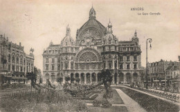 BELGIQUE - Anvers - La Gare Centrale - Carte Postale Ancienne - Antwerpen