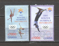 Ghana 2002 Mi 3467-3468 MNH WINTER OLYMPICS SALT LAKE CITY - Hiver 2002: Salt Lake City