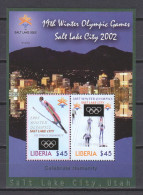 Liberia 2002 Mi Block 467 MNH WINTER OLYMPICS SALT LAKE CITY - Hiver 2002: Salt Lake City