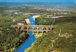 CPSM 30 - PONT DU GARD VUE AERIENNE ED SEPT NON ECRITE - Remoulins