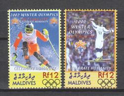 Maldives 2002 Mi 3969-3970 MNH WINTER OLYMPICS SALT LAKE CITY - Hiver 2002: Salt Lake City