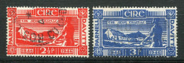 25687 Irlande N°104/5° Centenaire De La Naissance Des Patriotes Ch. S. Parnell Et M. Davitt  1946 TB - Oblitérés