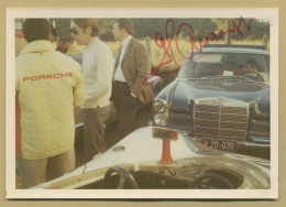 Gérard Larrousse - Pilote Automobile Français - Photo Originale Signée - 1970 - Sportspeople