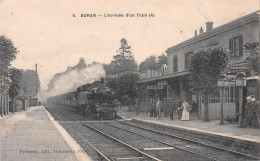 BORAN (Oise) - L'Arrivée D'un Train - Ecrit 1916 (2 Scans) - Boran-sur-Oise