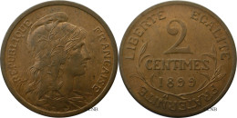 France - IIIe République - 2 Centimes Daniel-Dupuis 1899 - SUP+/MS62 - Fra4876 - 2 Centimes