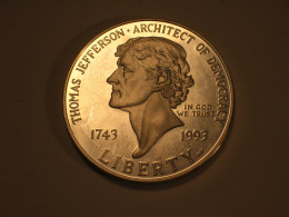 Estados Unidos/USA 1 Dolar Conmemorativo, 1993/1994 S, Proof, Thomas Jefferson (13953) - Commemoratifs