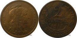 France - IIIe République - 2 Centimes Daniel-Dupuis 1913 - TTB+/AU50 - Fra4886 - 2 Centimes