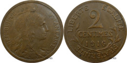 France - IIIe République - 2 Centimes Daniel-Dupuis 1916 - TTB+/AU50 - Fra4917 - 2 Centimes