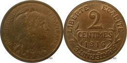 France - IIIe République - 2 Centimes Daniel-Dupuis 1916 - SUP+/MS62 Red-brown - Fra4892 - 2 Centimes