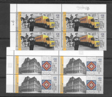 Argentina 2018 Postal Services Postman Anniversary Complete Set In Blocks Of Four MNH - Ongebruikt