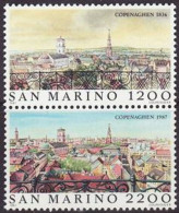 San Marino Saint-Marin 1987 Yvertn° 1169-1170*** MNH Cote 10 Euro Copenhagen - Neufs