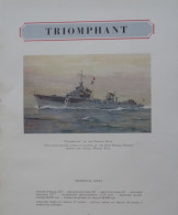 TRIOMPHANT Construction à DUNKERQUE Ateliers Et Chantiers De France Doc 1958 Dessin De Y.DELFO - Autres & Non Classés