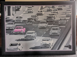 Freeway, Peinture Sur Bois Encadrée Et Signée Jean Paul Donadini - Acrylic Resins