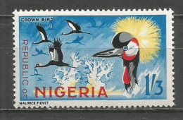 NIGERIA AVES FAUNA YVERT NUM. 186 ** NUEVO SIN FIJASELLOS - Nigeria (1961-...)