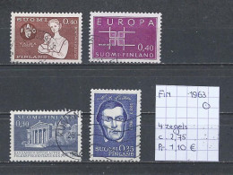 (TJ) Finland 1963 - 4 Zegels (gest./obl./used) - Used Stamps