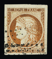 Obl N°5 40c Orange, Obl. PC Avec Grandes Marges, TB - 1849-1850 Ceres