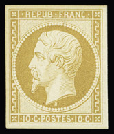 * N°9c 10c Bistre-jaune, Réimpression De 1862, Neuf *, Très Frais, TTB - 1852 Louis-Napoléon