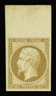 ** N°9e 10c Bistre-jaune, Réimpression De 1862, Bdf Neuf **, Superbe (cote Pour *) - 1852 Louis-Napoleon