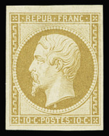 * N°9e 10c Bistre-jaune, Réimpression De 1862, Neuf *, TTB - 1852 Luis-Napoléon