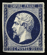 * N°14Aa 20c Bleu Foncé, Neuf Quasi **, Très Frais, TB - 1853-1860 Napoléon III.