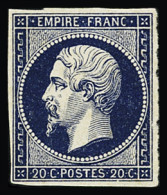* N°14Aa 20c Bleu Foncé, Neuf Quasi **, Très Frais, TB - 1853-1860 Napoleon III