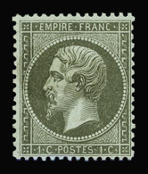 ** N°19 1c Vert-olive, Neuf **, TB (cote *) - 1862 Napoléon III.