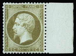 * N°19b 1c Mordoré Dentelé, Bdf, Neuf *, Très Frais, TTB. Signé A.Brun - 1862 Napoléon III.