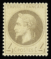 * N°27A 4c. Gris, Bon Centrage, Neuf *, TB. Signé Scheller - 1863-1870 Napoleon III Gelauwerd