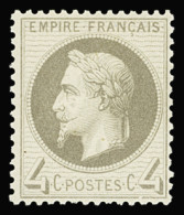 * N°27B 4c. Gris, Neuf Avec Trace De Charnière Propre, TB - 1863-1870 Napoleon III With Laurels