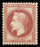 * N°32 80c. Rose, Neuf Avec Adhérence Propre, TB. Signé Calves  - 1863-1870 Napoleon III With Laurels
