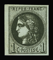 ** N°39A 1c Olive, Neuf **, TB (cote *) - 1870 Ausgabe Bordeaux