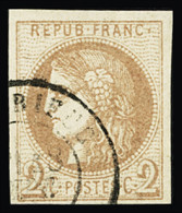 Obl N°40B 2c. Brun Rouge, Obl. CàD T17, TB. Signé Scheller - 1870 Ausgabe Bordeaux