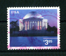 2002 STATI UNITI USA United States N.3755 USATO 3,85$, Jefferson Memorial, Washington, Ordinaria - Oblitérés