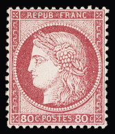 * N°57 80c Rose, Neuf * Légère Trace, Très Frais, TTB - 1871-1875 Ceres