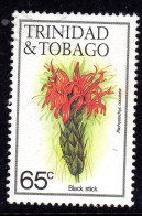 TRINIDAD & TOBAGO - 1983 FLOWERS 65c STAMP W14 S/W No IMPRINT FINE USED SG 643A - Trinidad & Tobago (1962-...)