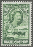 Bechuanaland Protectorate. 1955-58 QEII. ½d MH SG 143 - 1885-1964 Protectorat Du Bechuanaland