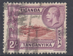 KUT Scott 55 - SG119, 1935 George V 2/- Used - Kenya, Uganda & Tanganyika