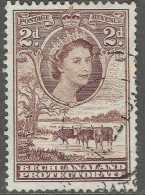 Bechuanaland Protectorate. 1955-58 QEII. 2d Used SG 145 - 1885-1964 Bechuanaland Protectorate