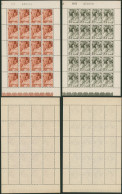 Quatrième Orval Série Dite "Les Moines" - Série Complète En Feuille De 20** (MNH), Quelques BDF Piqués, F567 Plié - 1931-1950