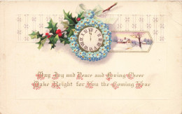 FÊTES ET VOEUX - Noël - May Joy And Peace And Loving Cheer Make Bright For You The Coming Year - Carte Postale Ancienne - Andere & Zonder Classificatie