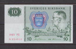 SWEDEN - 1983 10 Kronor UNC/aUNC Banknote As Scans - Schweden