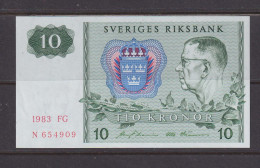 SWEDEN - 1983 10 Kronor UNC/aUNC Banknote As Scans - Suède