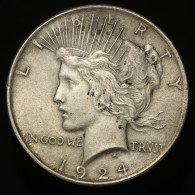 Etats-Unis / USA, Peace, 1 Dollar, 1924, Argent (Silver), TTB (EF), KM#150 - 1921-1935: Peace (Pace)