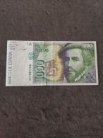 BILLET 1000 PESETAS 12 10 1992 ESPAGNE / SPAIN BANKNOTE - [ 5] Uitgaven Van Het Ministerie Van Financiën