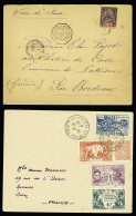 Collection,lettre 10 Plis De La Réunion (1897 - 1948) Dont 2 Avec Cachet Rouge Réouverture Liaison Aérienne France Libre - Other & Unclassified