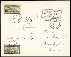 Lettre N°86 + N°87 En Combinaison Avec Cachet PP 0.30 Sur Lettre Rec. Pour Paris Avec CàD Saint-Pierre-et-Miquelon 9 Jui - Andere & Zonder Classificatie