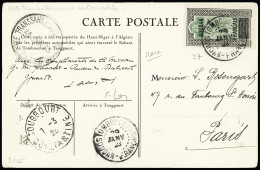 Lettre N°27 Obl. Tombouctouctou (29.1.1924) Sur Carte Postale Spéciale De La Croisière Noire Citroën Avec CAD "Poste Tra - Cartas & Documentos