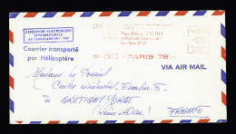 Lettre Lettre Avec EMA Rouge "Missions Paul Emile Victor Paris 78" (4.7.1959) + Griffe Encadrée Bleue De L'EGIG Et Griff - Sonstige & Ohne Zuordnung