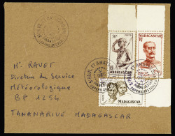 Lettre Madagascar N°303 + 306 + 308 OBL CAD "S. Paul Et Amsterdam Madagascar Depend. Australes" (31 Dec 48 - Courrier Du - Otros & Sin Clasificación